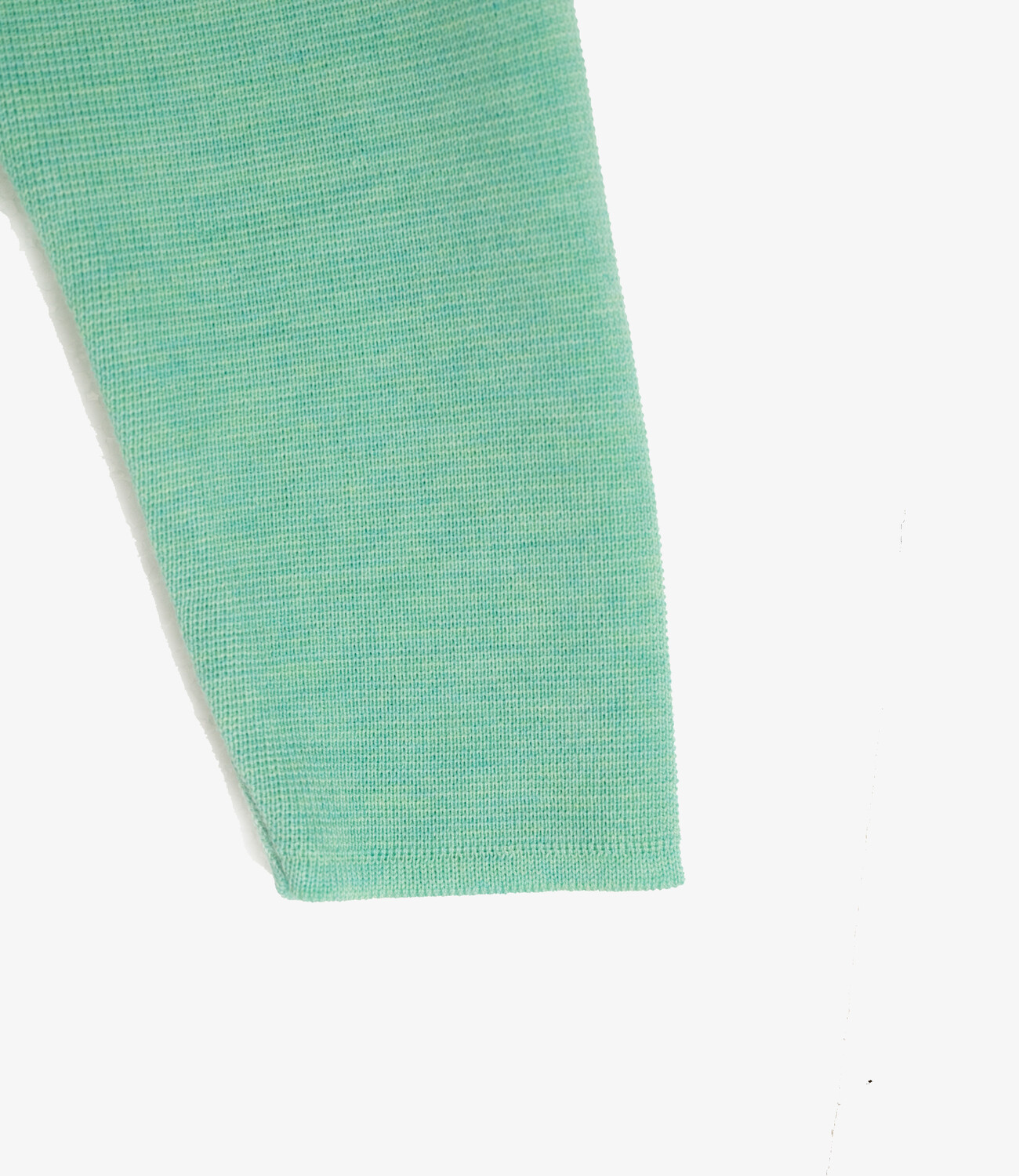 Longsleeve 100% merino milano rip - Pastel green