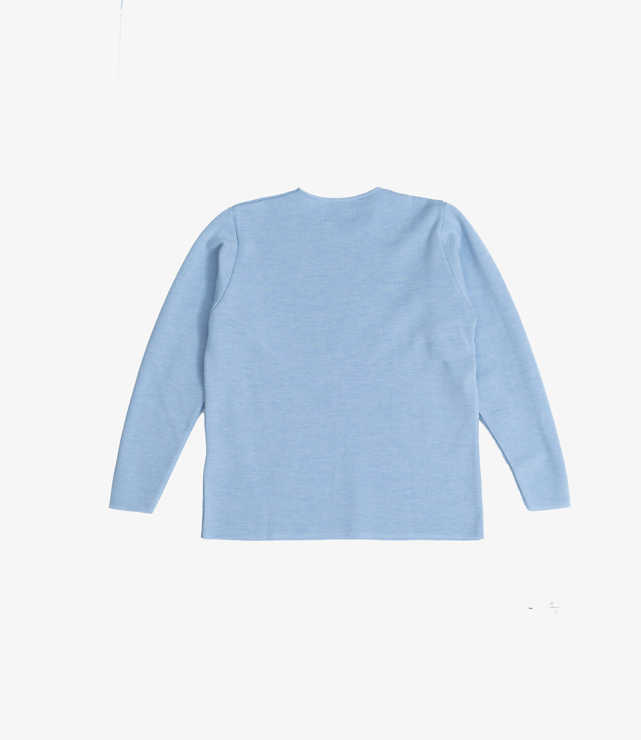 Longsleeve 100% merino milano rip - Ultra light blue