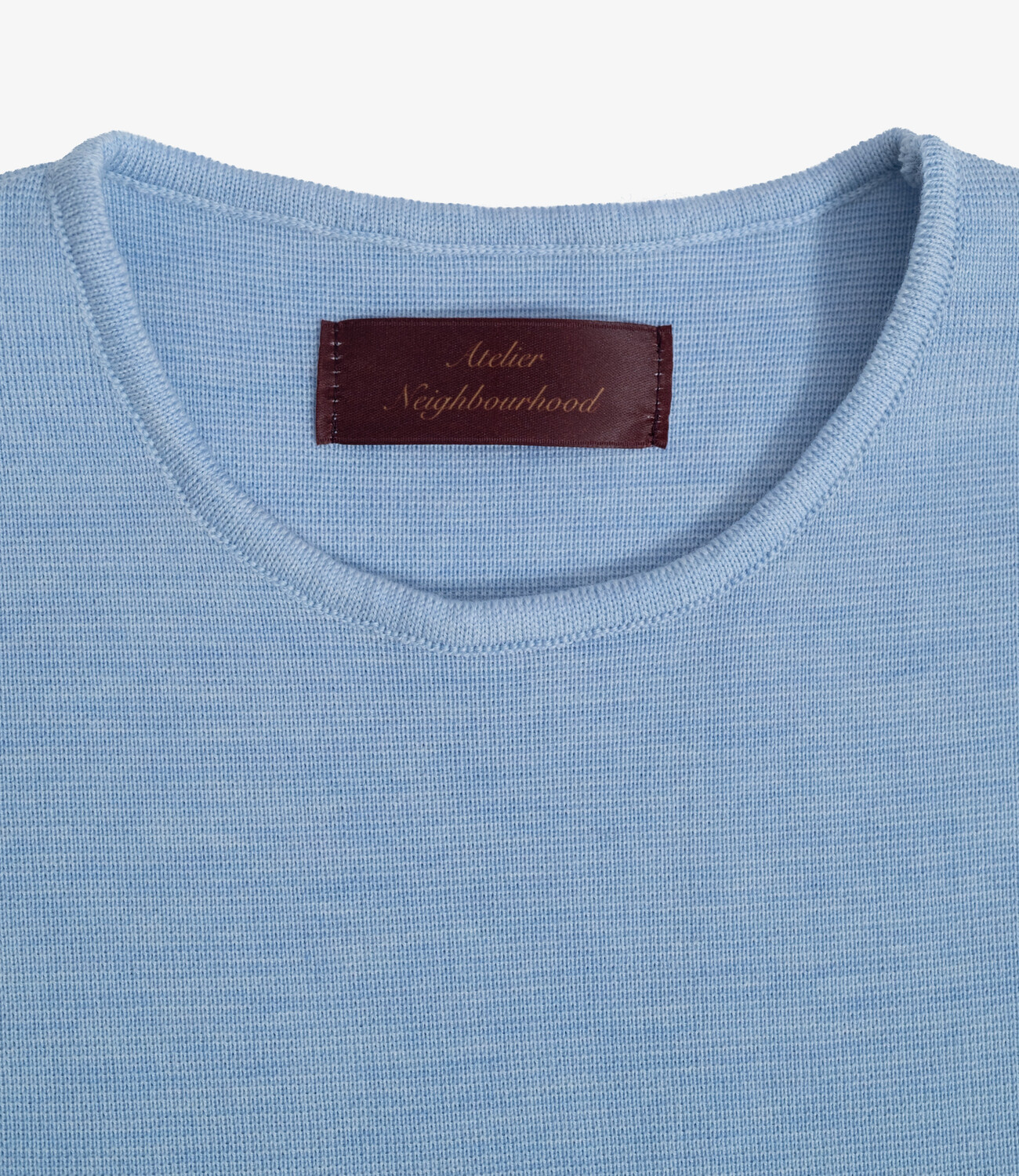 Longsleeve 100% merino milano rip - Ultra light blue