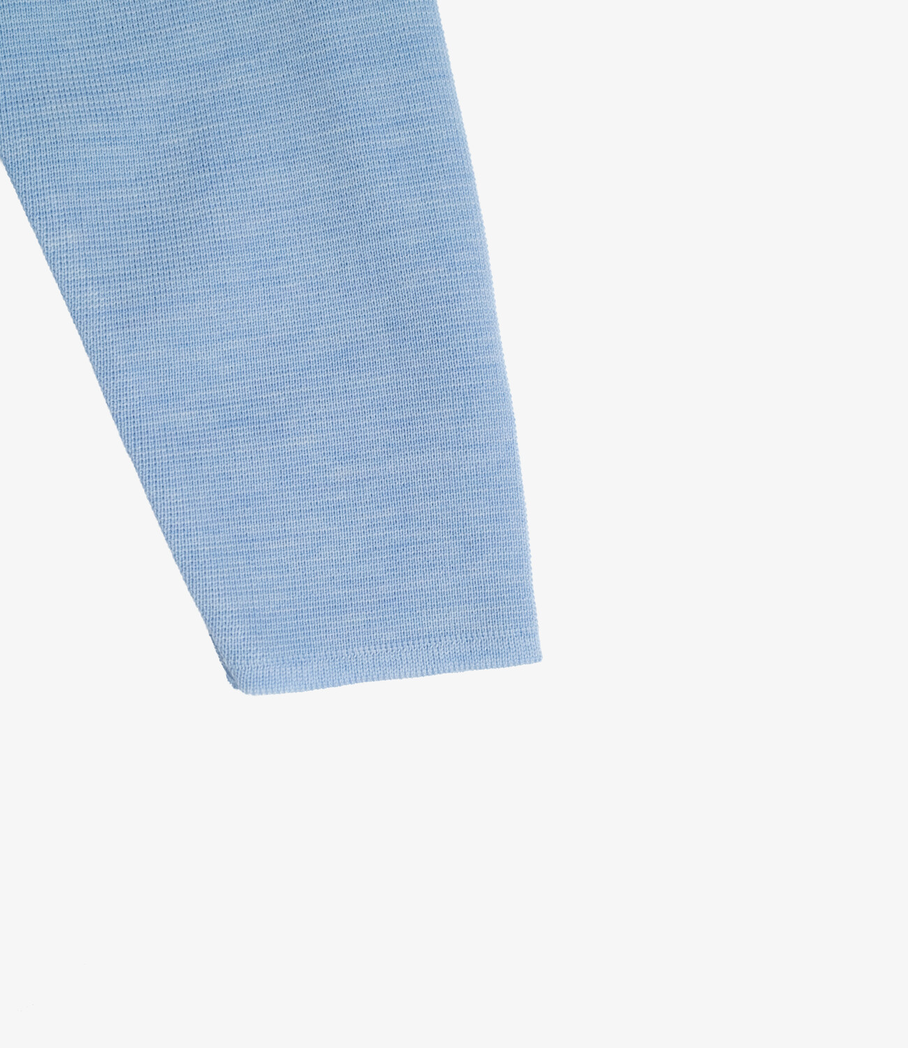 Longsleeve 100% merino milano rip - Ultra light blue