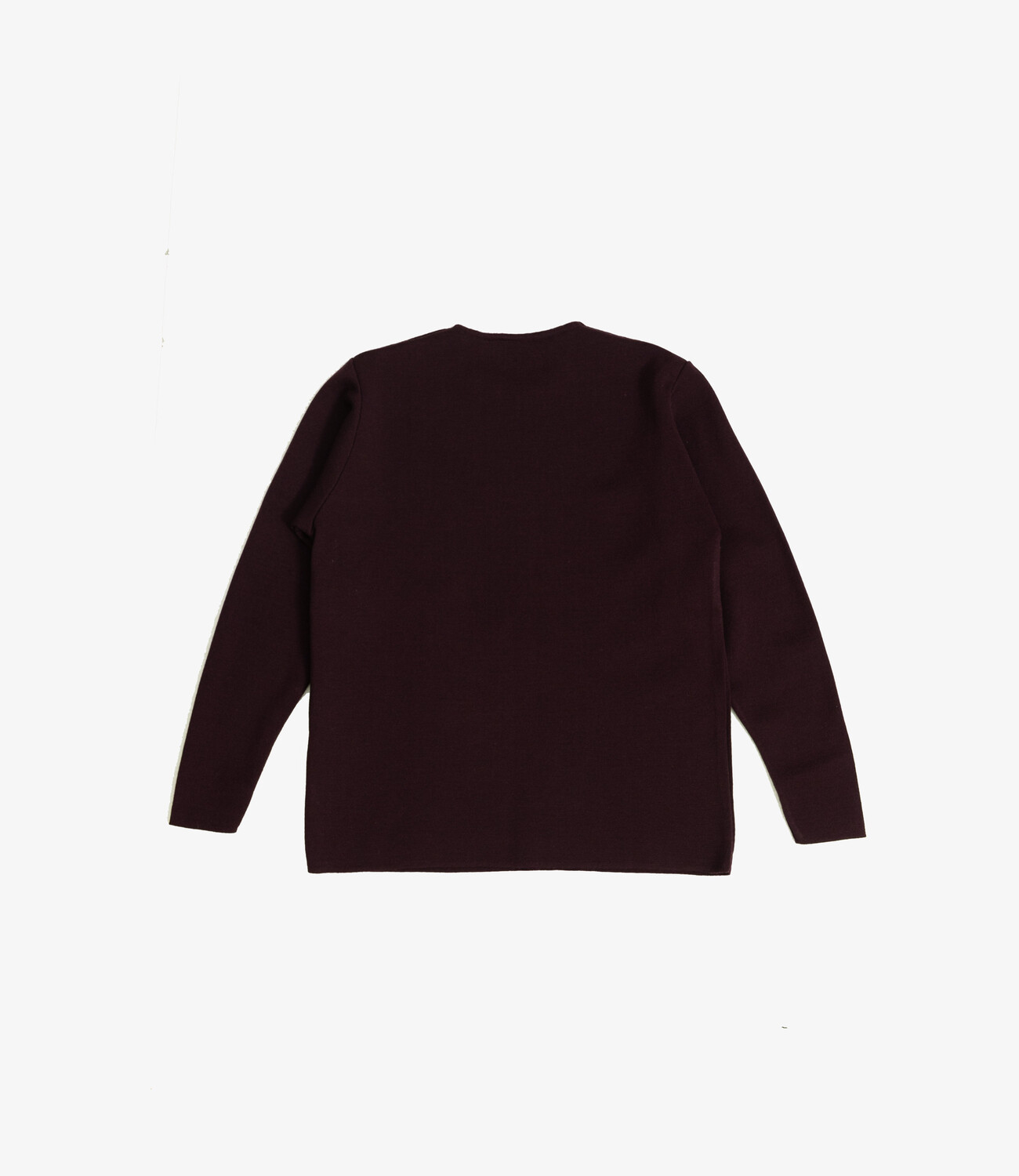 Longsleeve 100% merino milano rip - Bordeaux