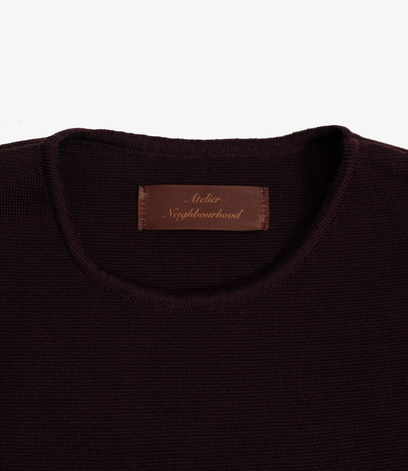 Longsleeve 100% merino milano rip - Bordeaux