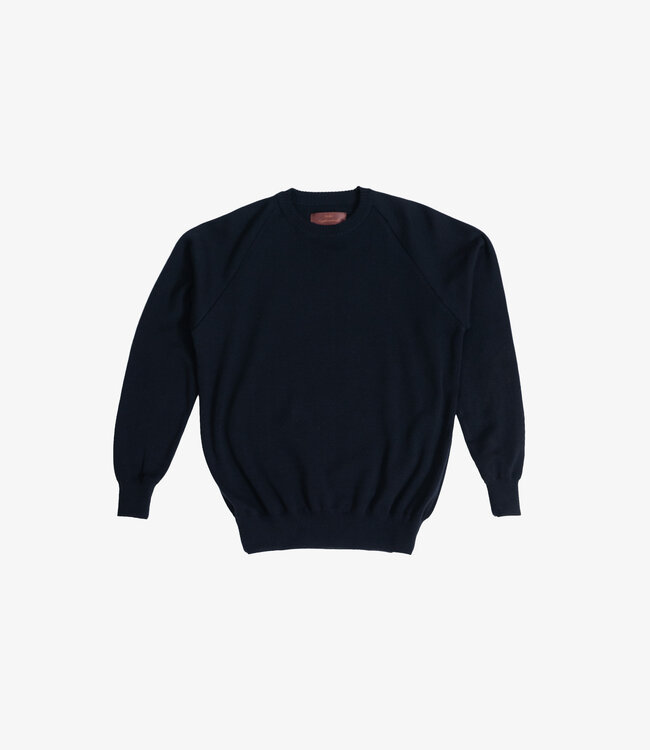 Atelier Neighbourhood Merino knitted crewneck - Deep Navy