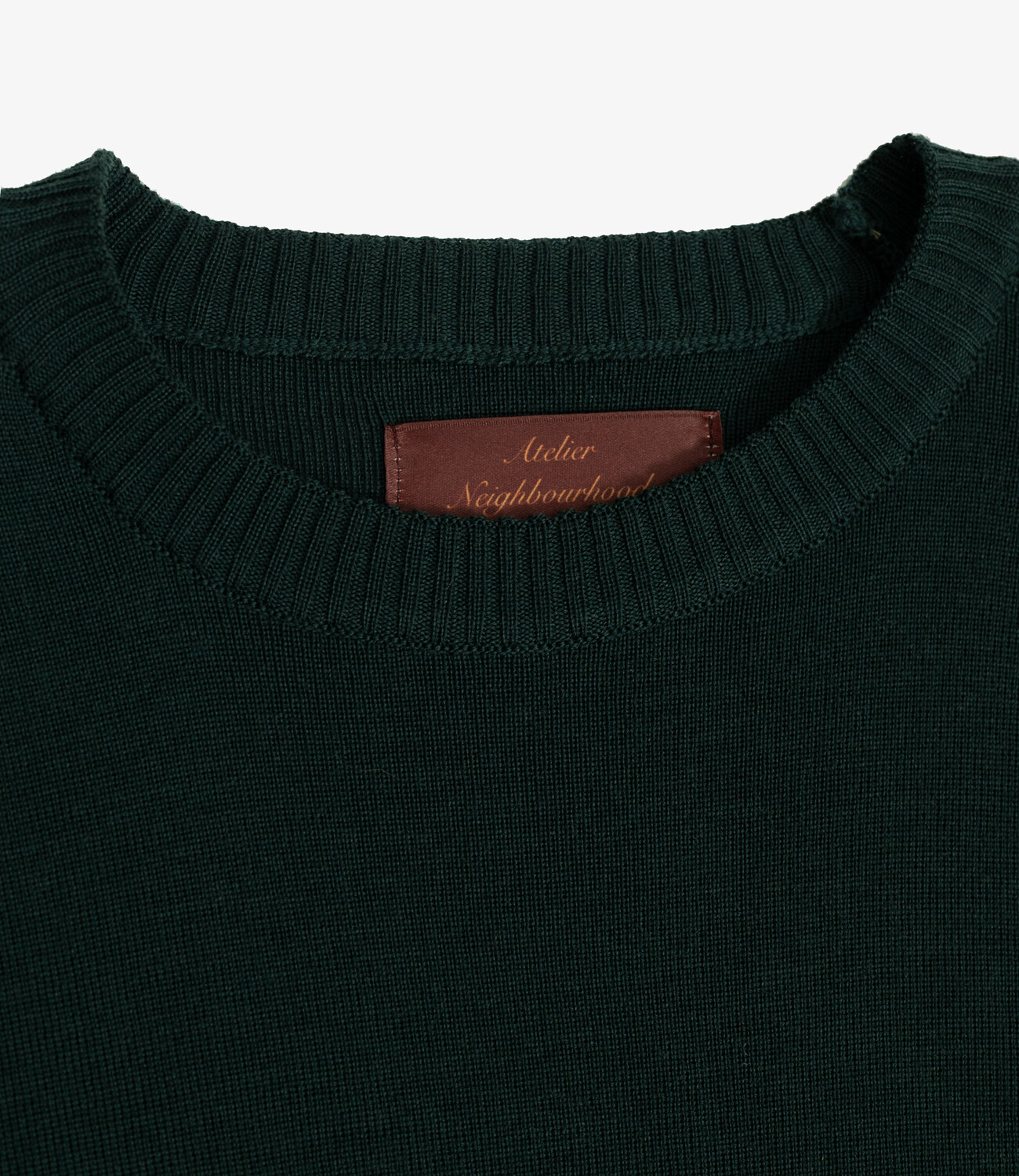 Merino knitted crewneck - Petrol