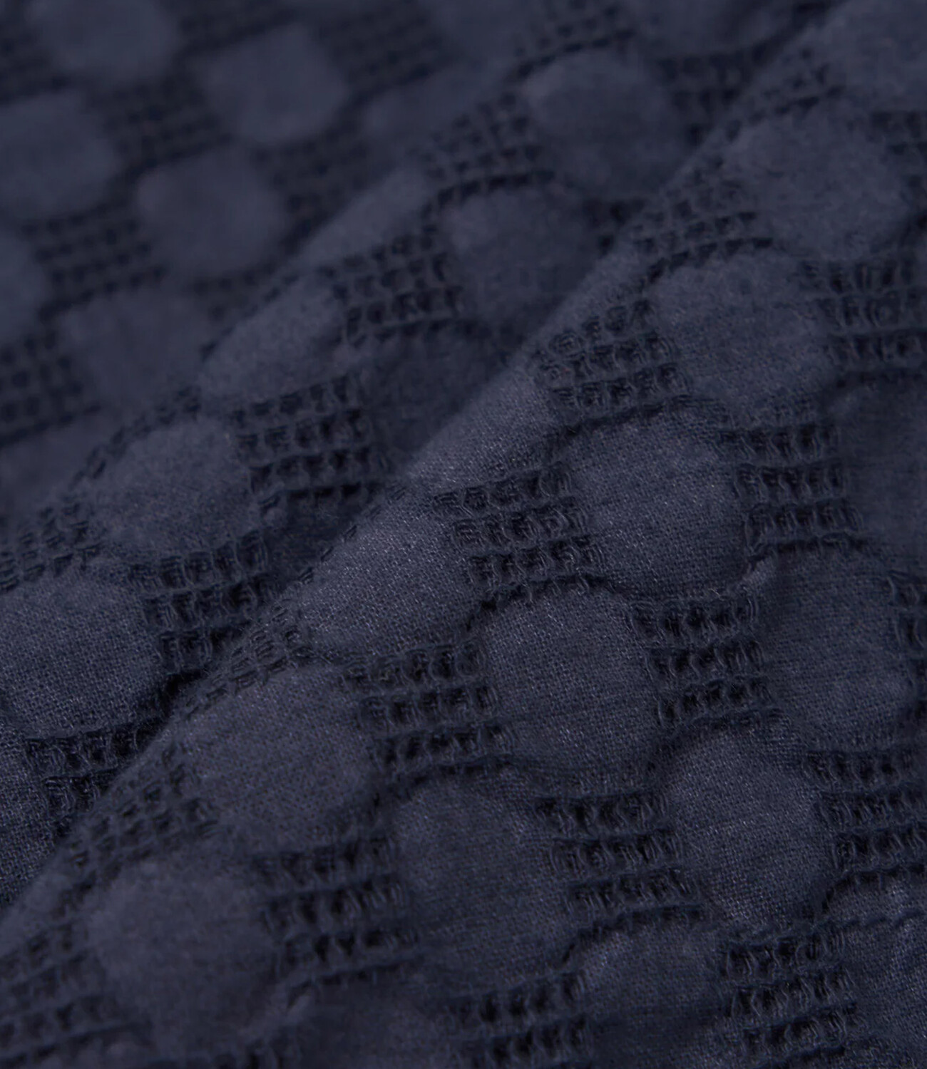 Road shirt dot waffle - Navy