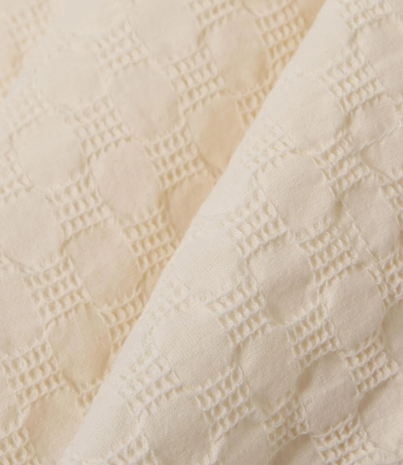 Road shirt dot waffle - Ecru