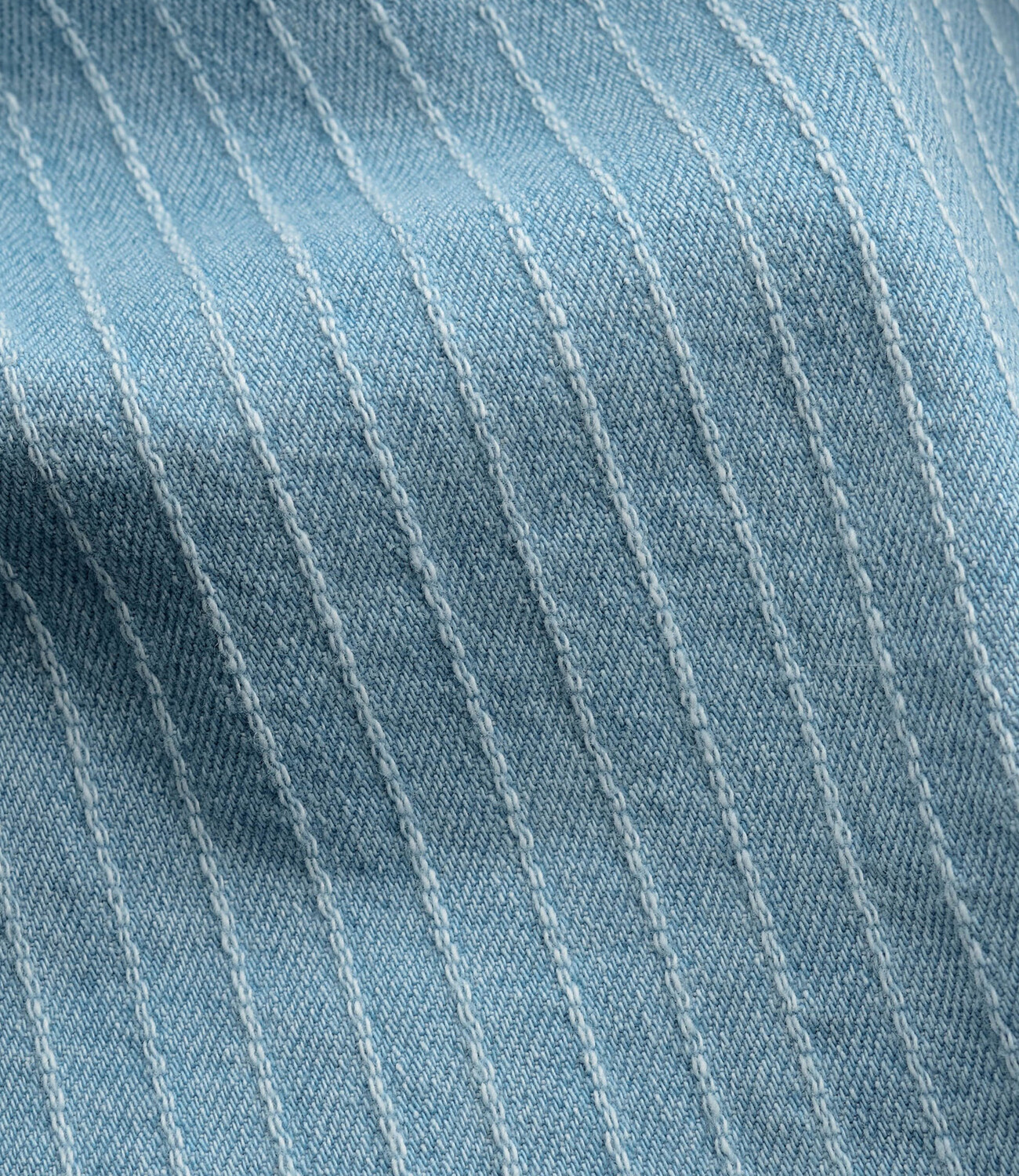 Samurai Trousers - Distressed stripe denim