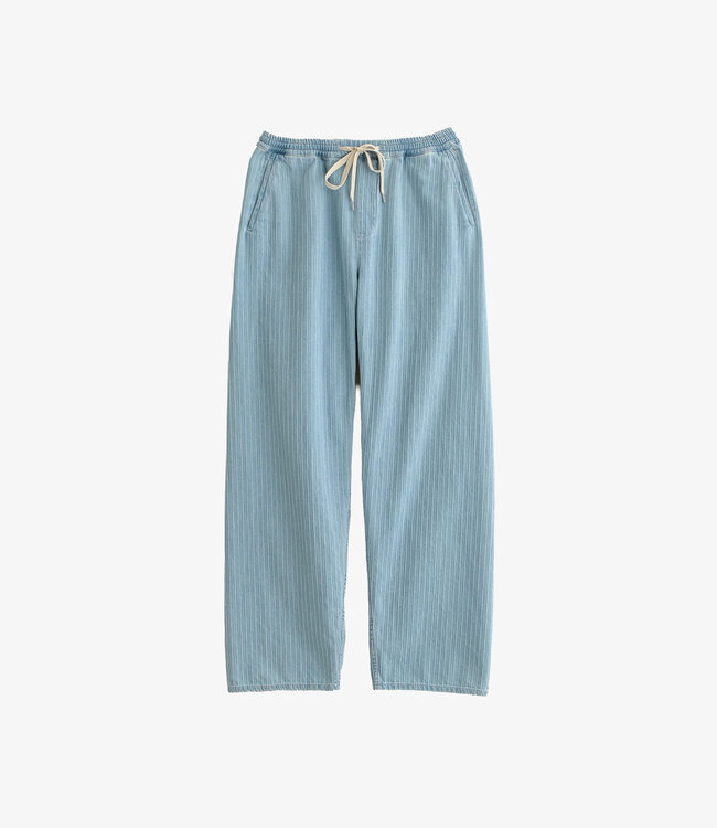 A Kind of Guise Samurai Trousers - Distressed stripe denim