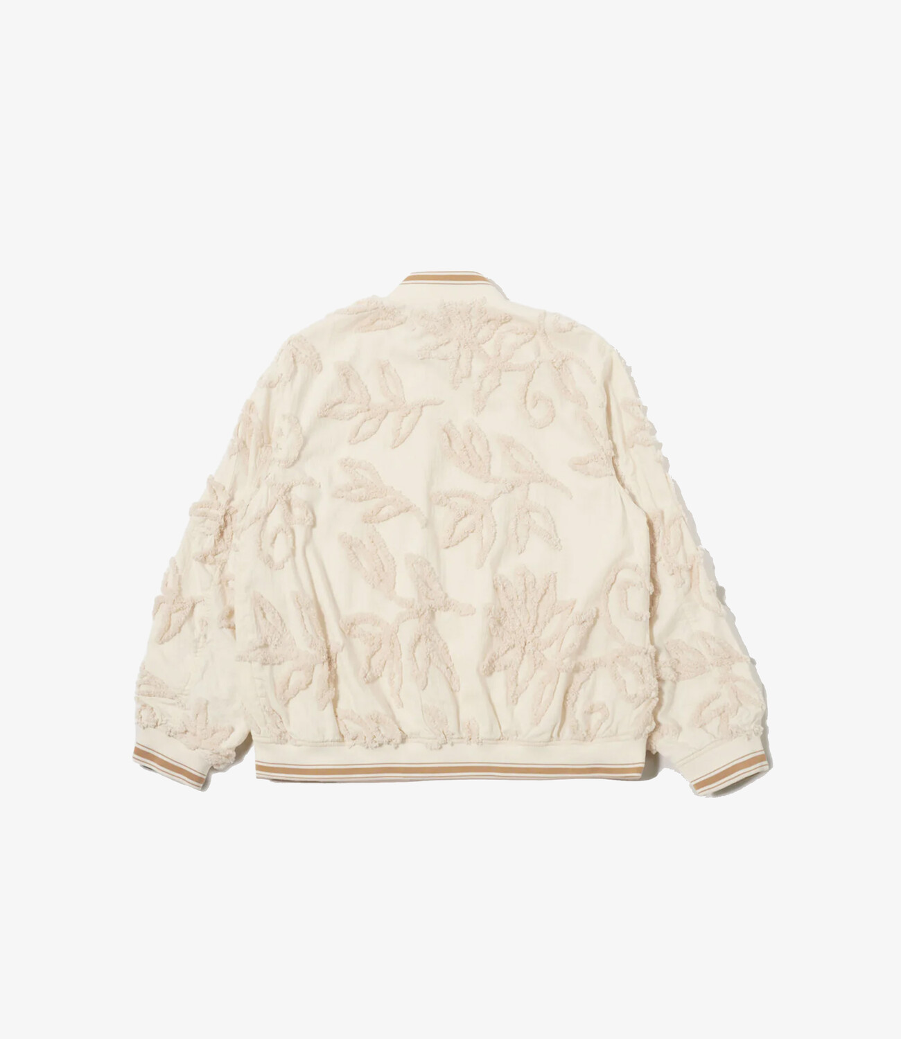 Ns Bomber jacket 3D flower - Ecru
