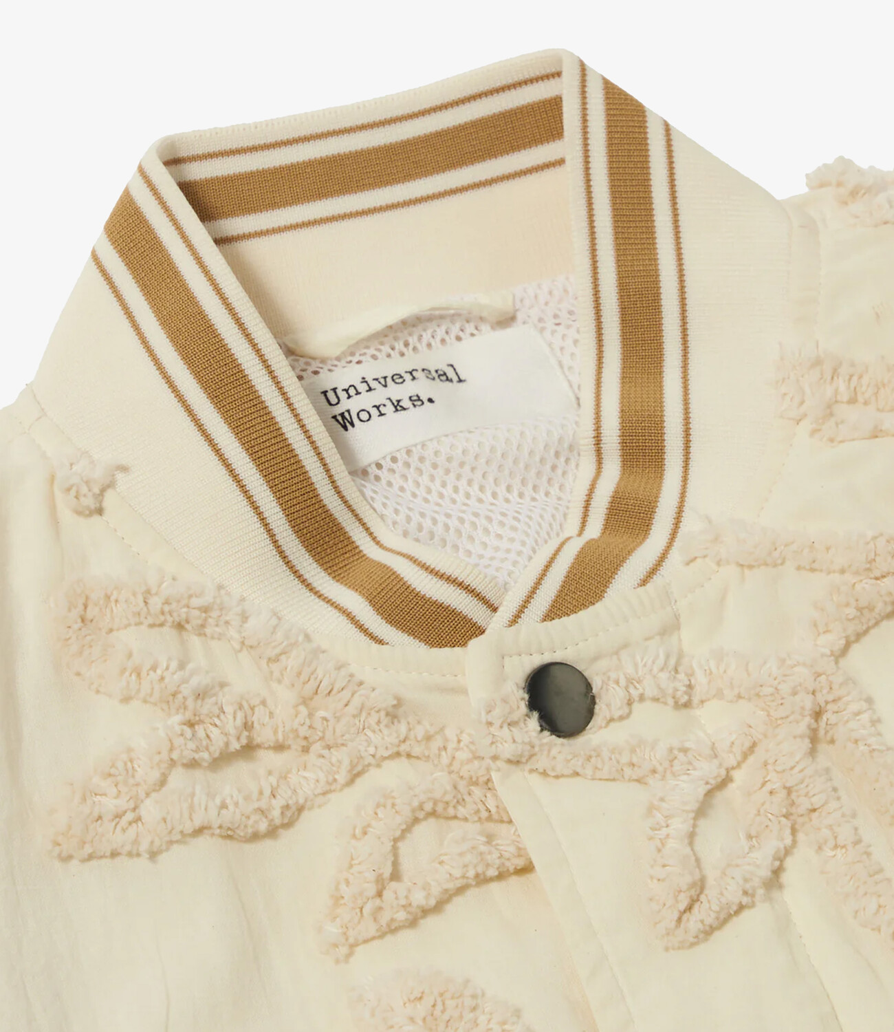 Ns Bomber jacket 3D flower - Ecru