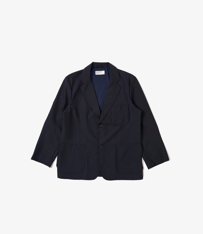 Universal Works Two Button jacket tropical suiting - Navy
