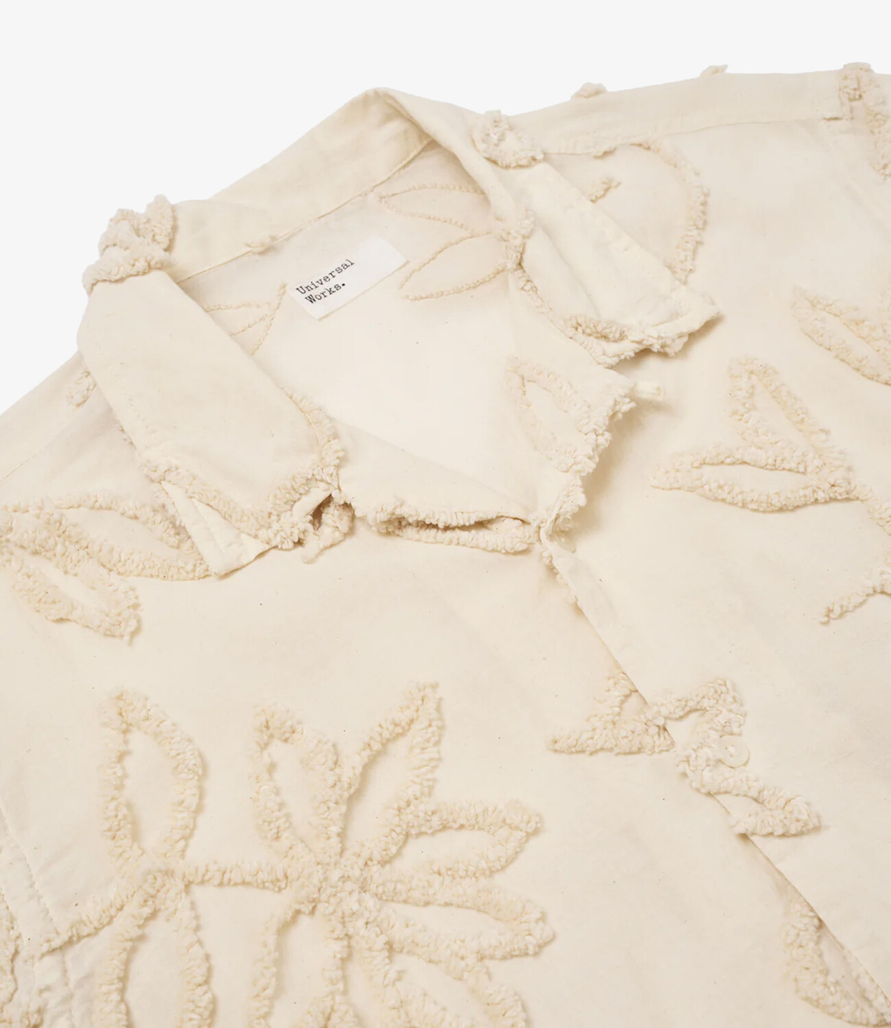 Road shirt 3d flower - Ecru