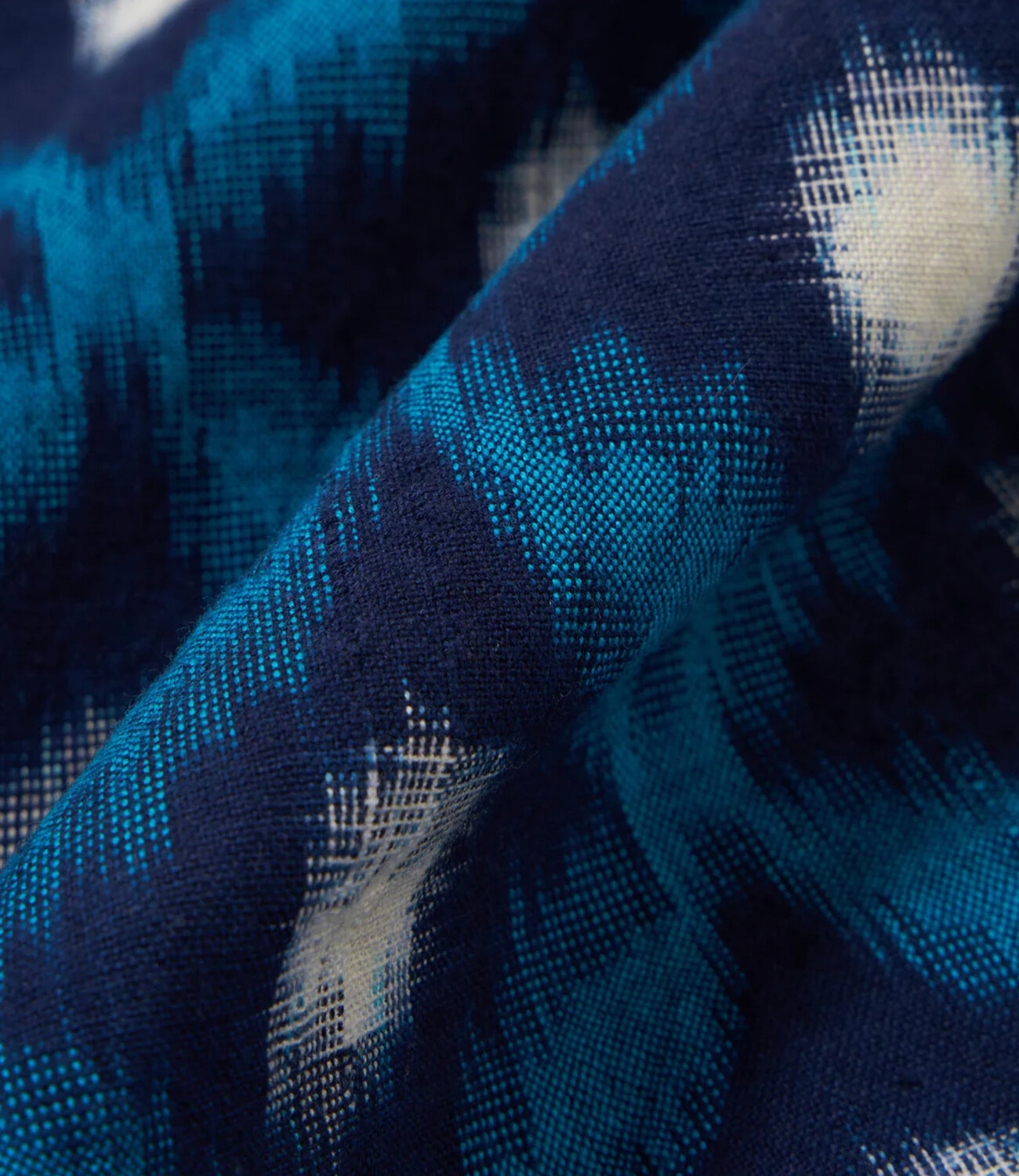 Deck shirt diamon ikat - Indigo