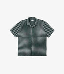 Universal Works Road shirt Rhodes - Green / white