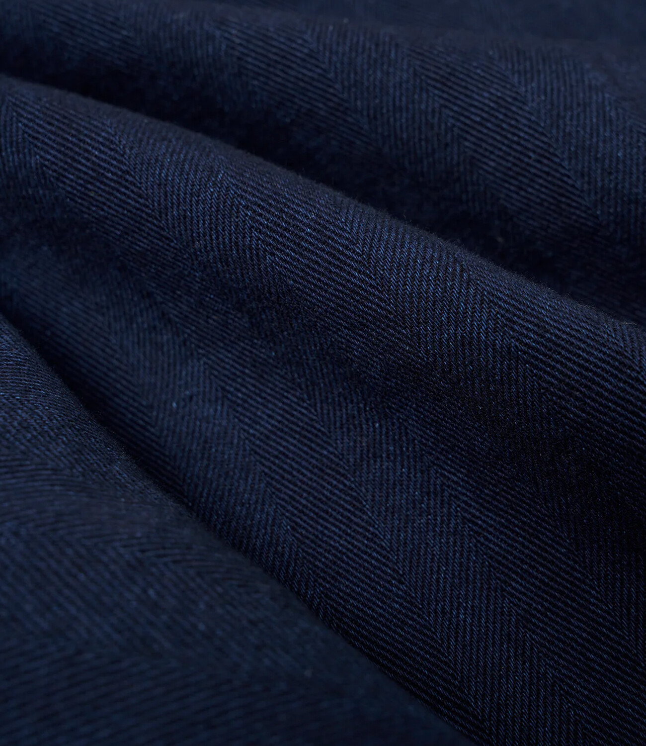 Pleated track short herringbone - Indigo