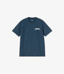 Carhartt WIP University Script T-Shirt - Blue River / White