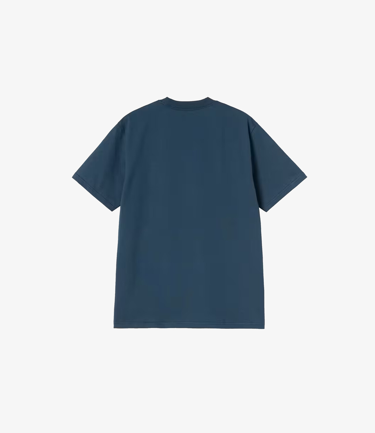 University Script T-Shirt - Blue River / White