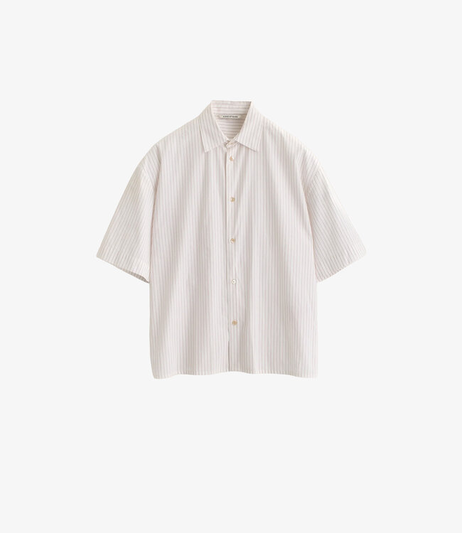A Kind of Guise Bantu Shirt - Cayenne stripe