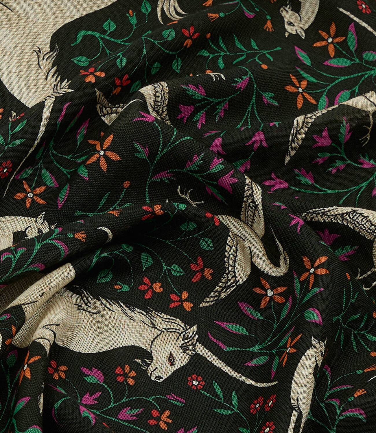 Unicorn Print Bandana - Green