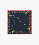 Drake's Oyster Catcher Print Bandana - Navy