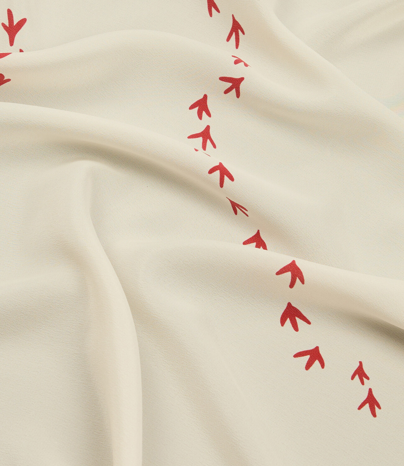 Oyster Catcher Print Bandana - Ecru