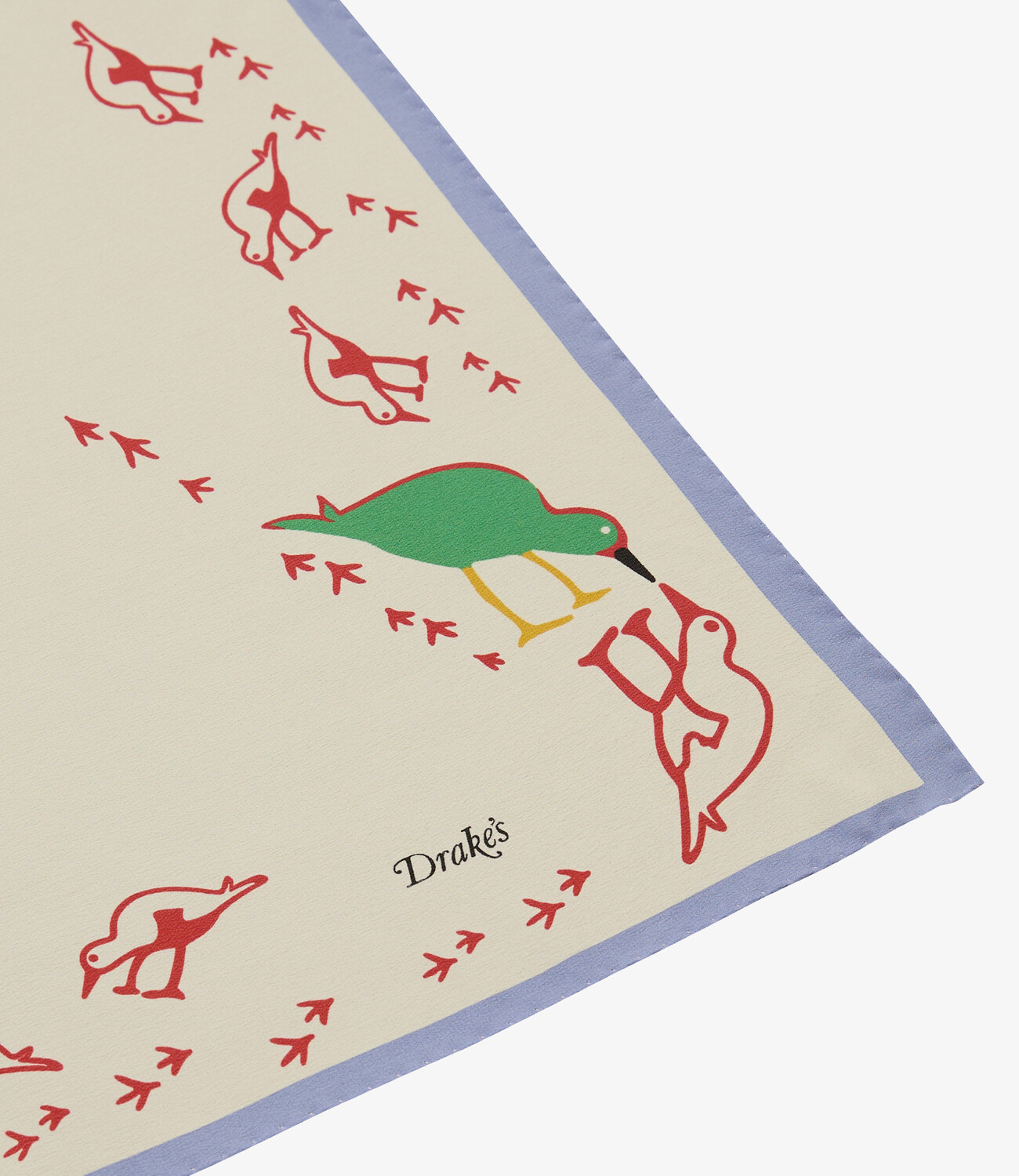 Oyster Catcher Print Bandana - Ecru