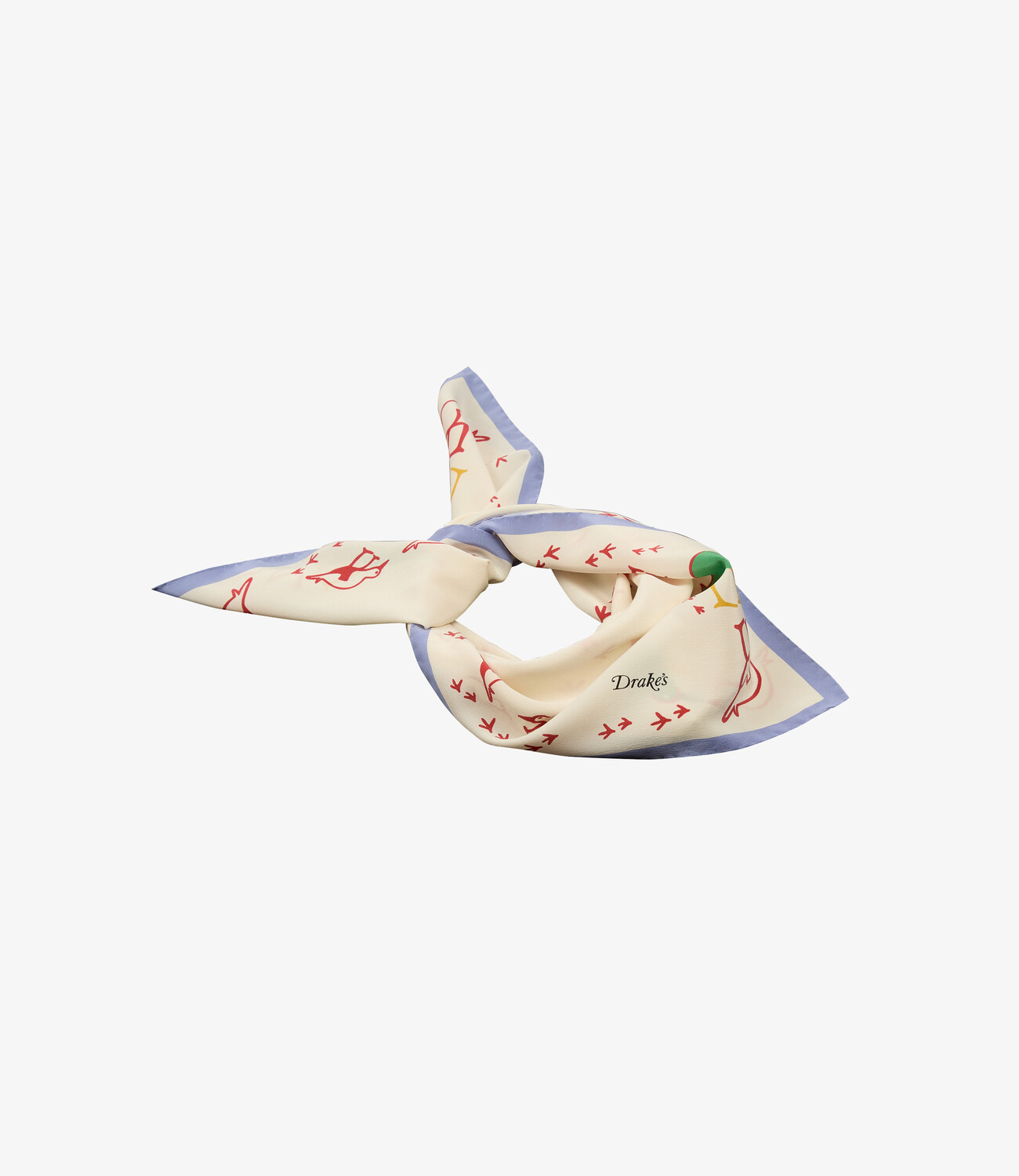 Oyster Catcher Print Bandana - Ecru