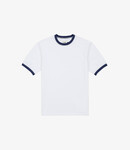 Drake's Accent Ringer Tee - White & Navy