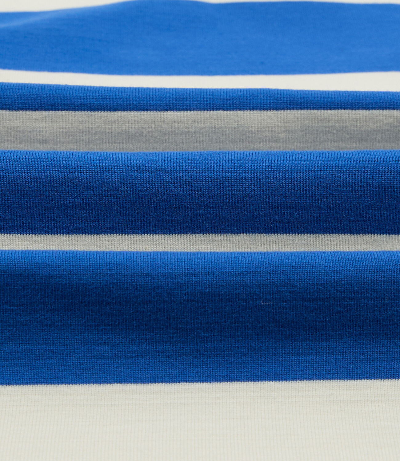 Block stripe raglan tee - White & blue