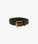 Drake's Hand Plaited Belt - Black