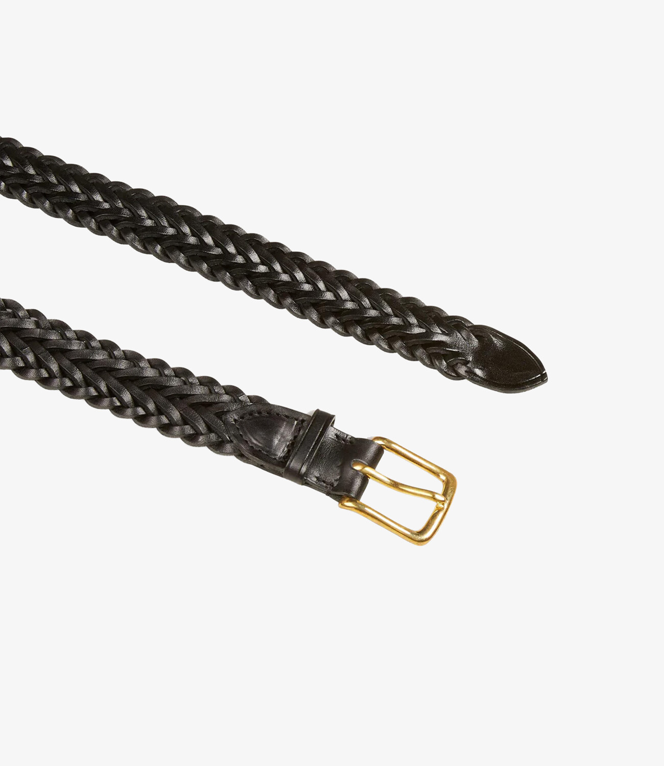 Hand Plaited Belt - Black