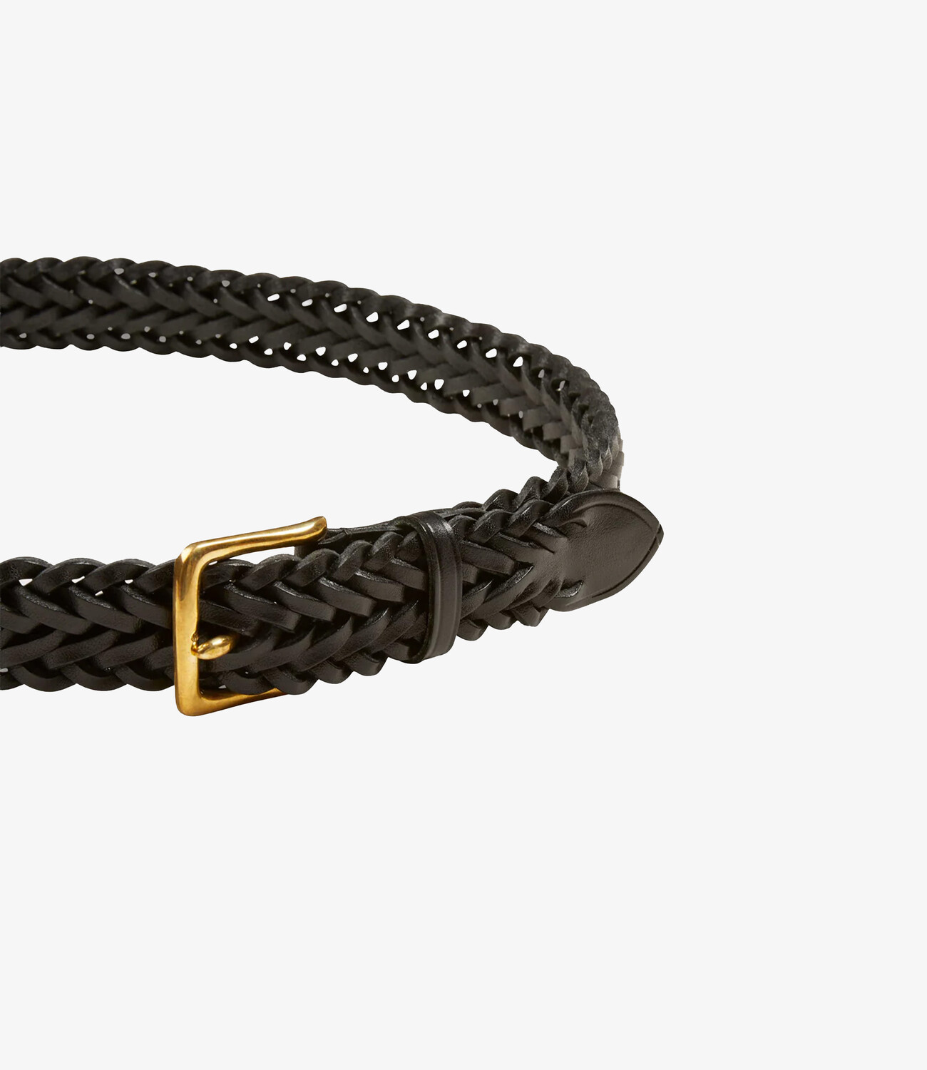 Hand Plaited Belt - Black