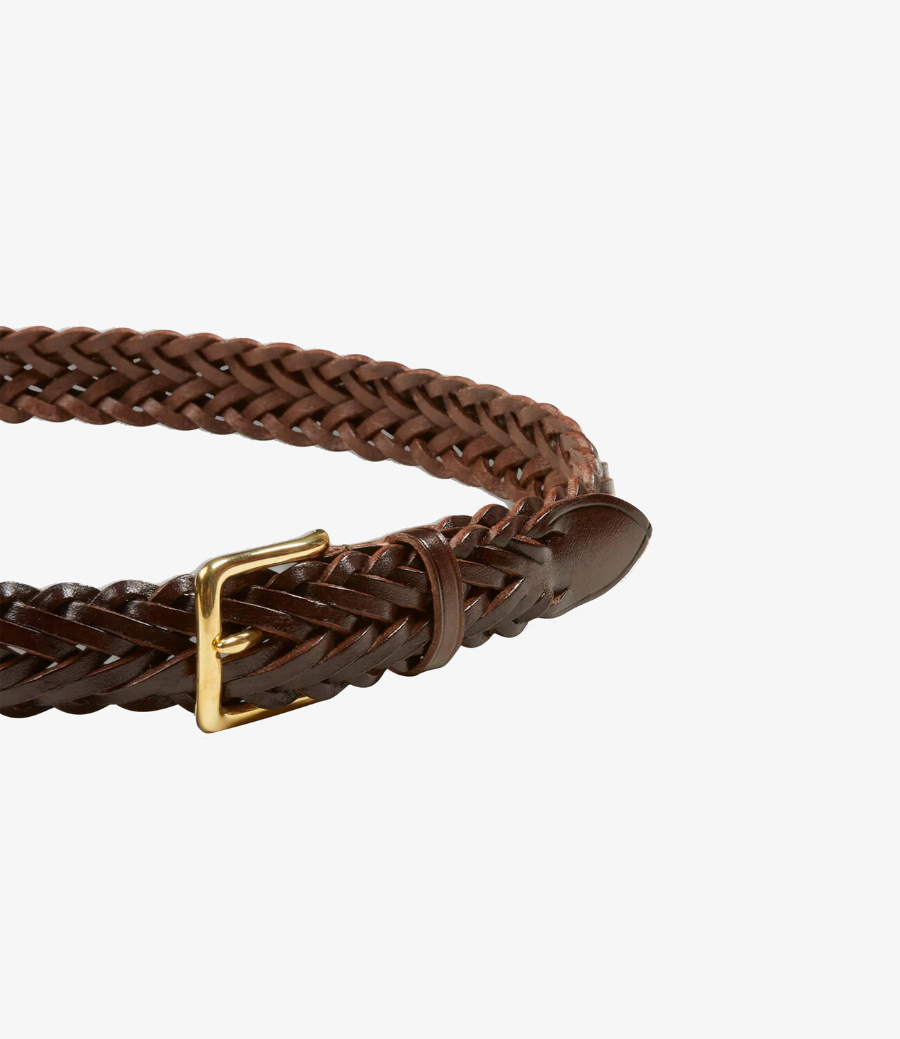 Hand Plaited Belt - Brown