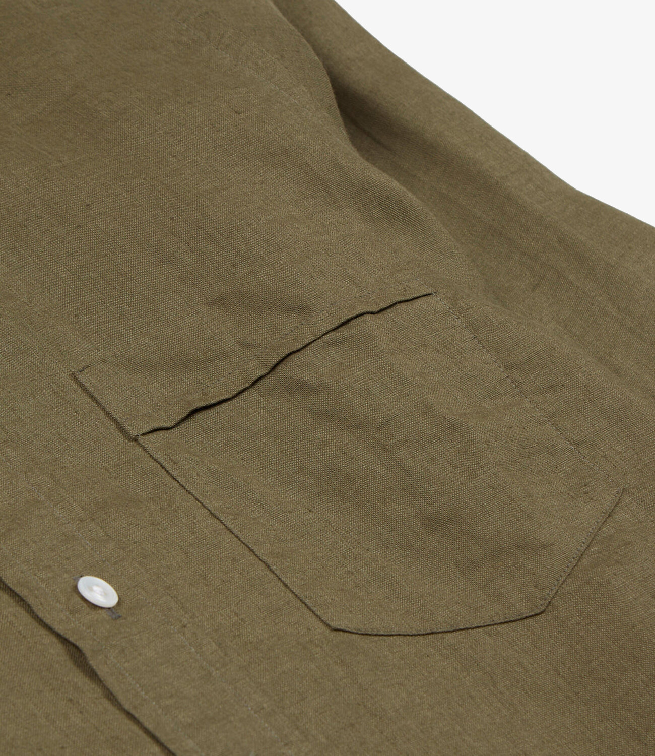 The Linen Summer Shirt - Khaki green