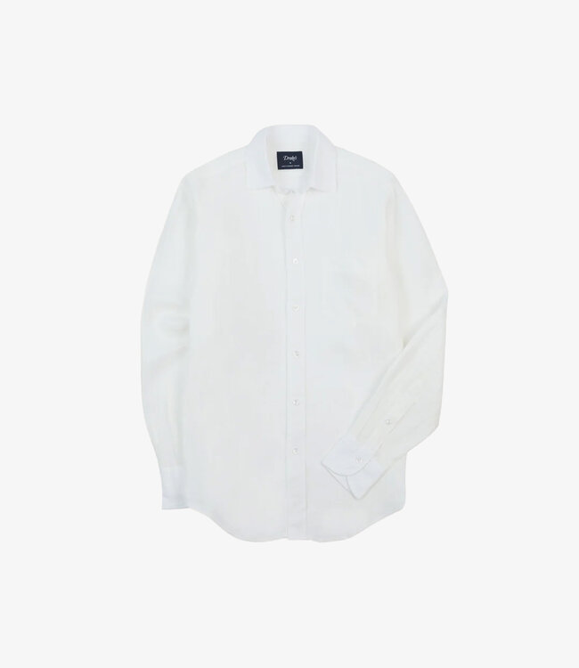 Drake's The Linen Summer Shirt - Ecru
