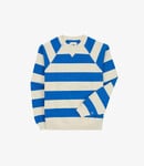 Drake's Striped Raglan Sweatshirt - Blue & Ant White