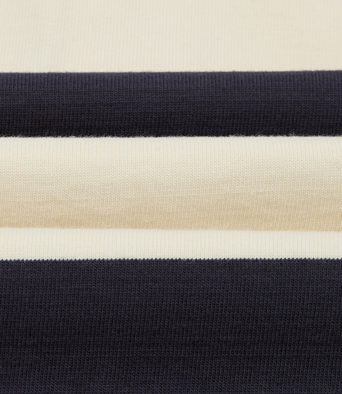 Dual Block Stripe Rugby - White & Navy