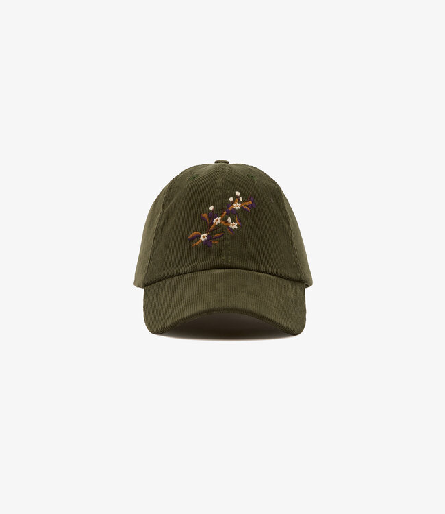 Drake's Blackthron Needlecord Baseball Cap - Olive