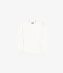 Dehen 1920 Heavy Duty Long Sleeve Tee Single Pocket - White