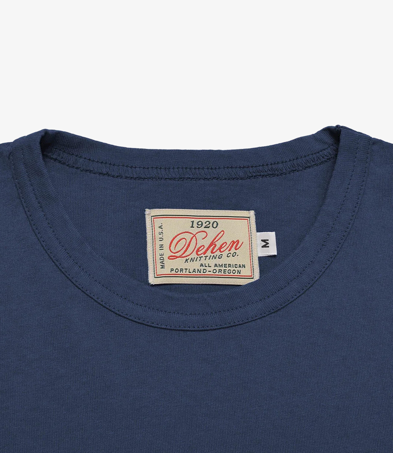 Heavy Duty Long Sleeve Tee Single Pocket - Navy