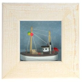 Picture with Trawler, 9x9cm, 3 colours