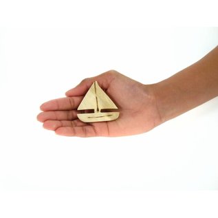 Wooden Sailboat 5cm.