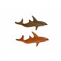 Wooden assorted polished Shark 10cm.