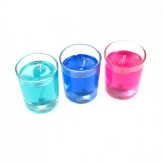 Shell and Gel Candle, Mini Set of 3