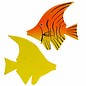 Painted Angel Fish 8cm Yellow/Orange