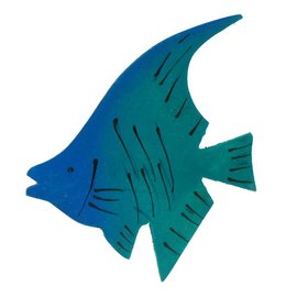 Painted Angel Fish 8cm Green/Blue