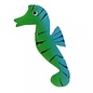 Painted Sea Horses 8cm Flatback Green/Blue