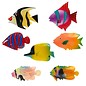 Painted Fish Shapes 8cm Flatback