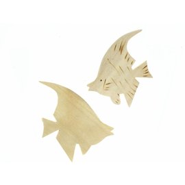 Wooden Angel Fish 8cm.