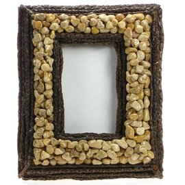 Pebble and Cream Stick Frame 8X6"